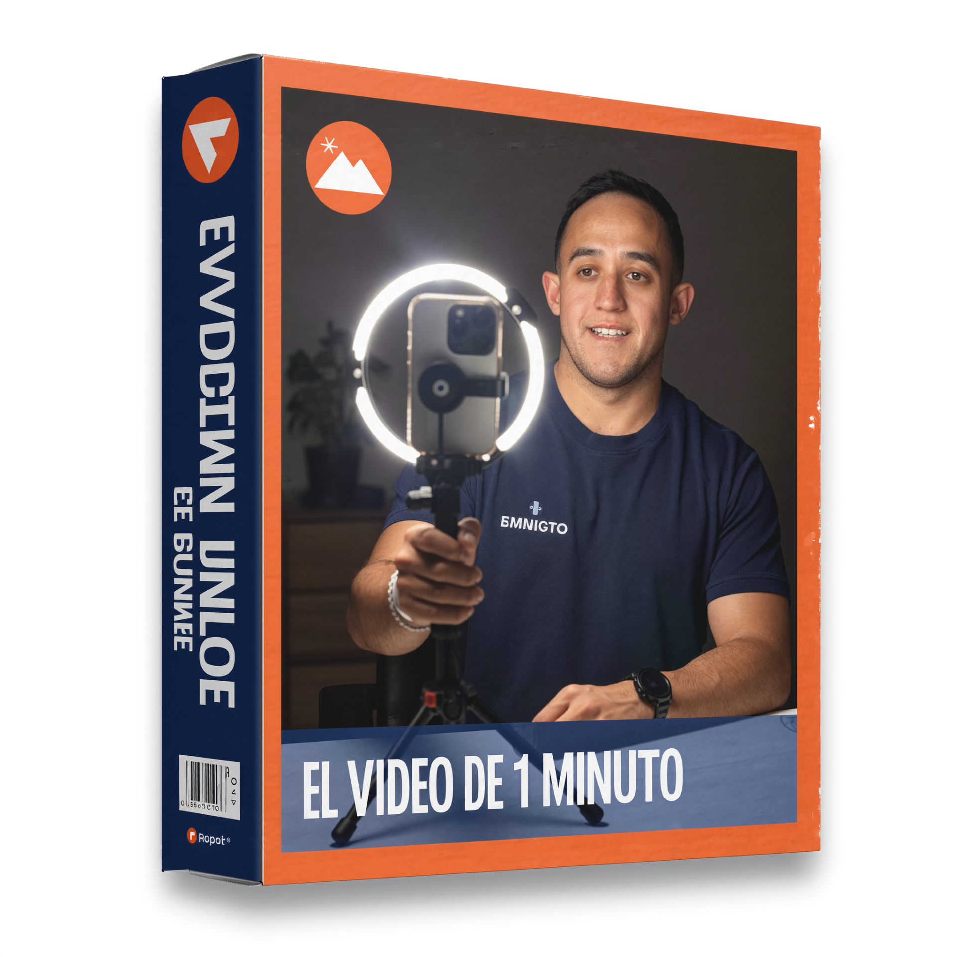 Guía impresa 'El video de 1 minuto' con estructura de 3 secciones